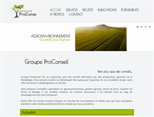 Tablet Screenshot of groupeproconseil.com